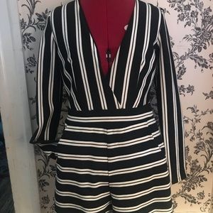 Black & White Romper